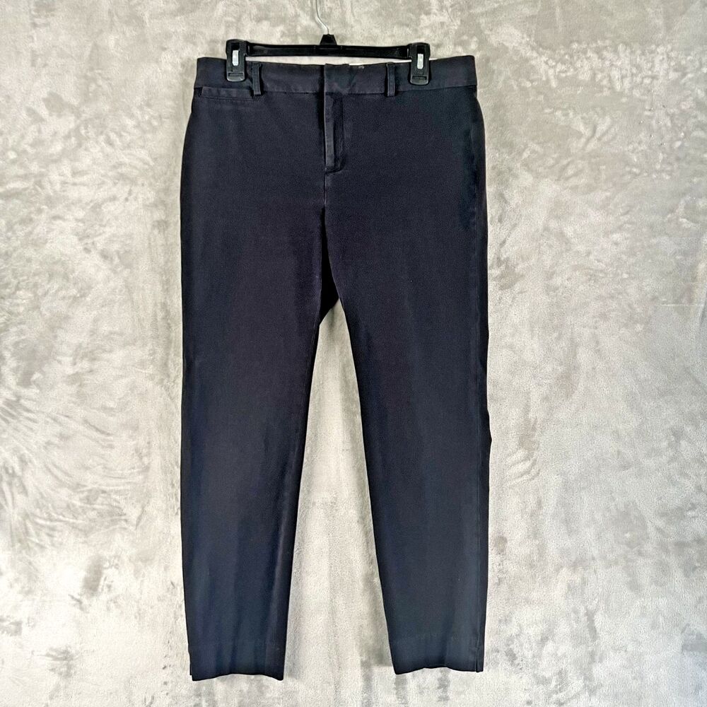Crown & Ivy Women’s Black Work Pants Size 10 Cary Straight Leg Stretch Career